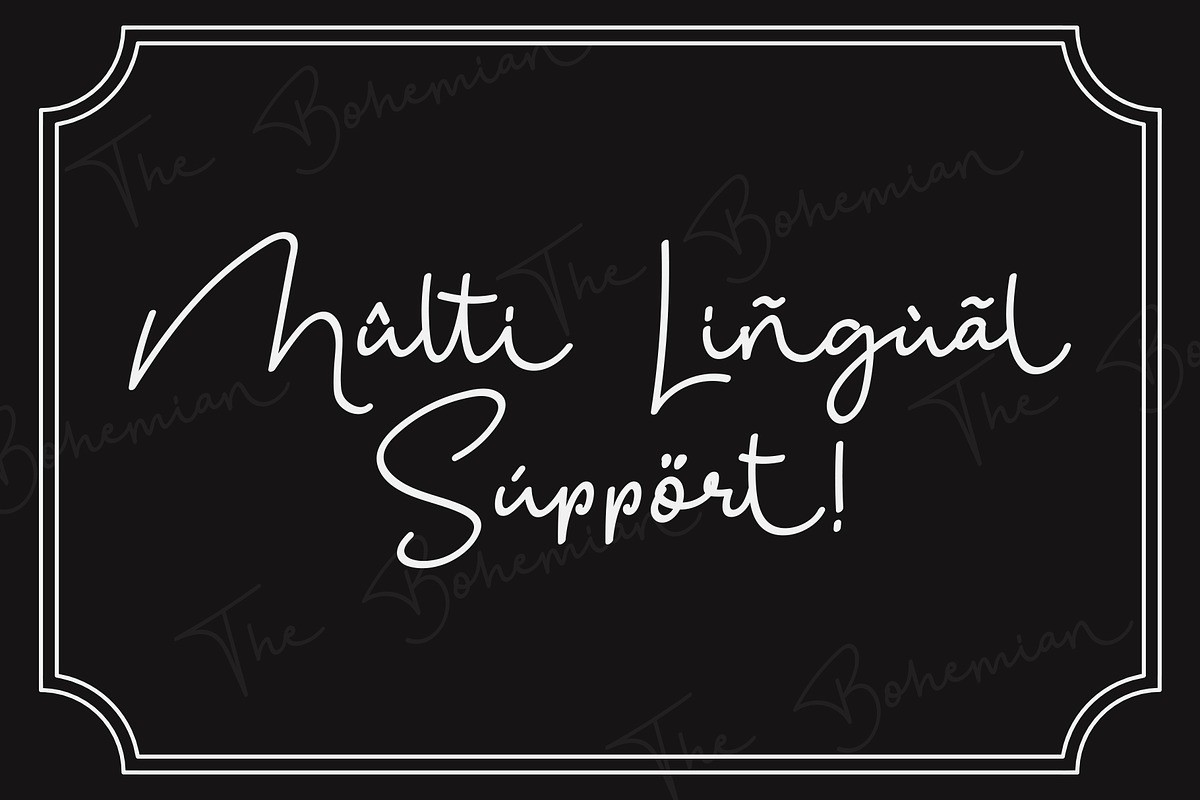 The Bohemian 2 Signature Font UPDATE preview 8