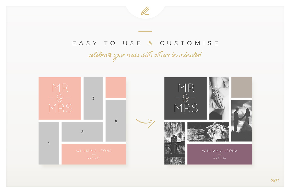 Storyboards / Wedding, a Social Media Template by AM Studio (Photo 3 of 6)