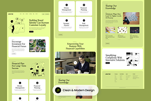 Financial Landing Page Template