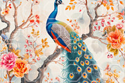 PEACOCK PARADISE, Seamless Patterns, a Texture Illustration by RefinedFantasyStudio (Thumbnail 5 of 10)