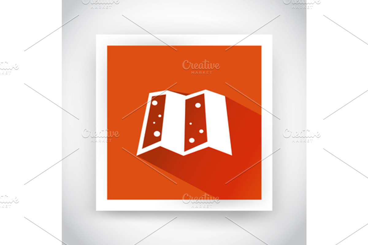 Icon of map for web and mobile
