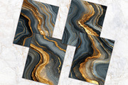 Golden Gray Agate Textures Paper Set, a Background Graphic by V Design Creator (Thumbnail 10 of 12)