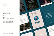 Aubrey - Pinterest Collection, a Social Media Template by SubtleSupply (Thumbnail 1 of 5)