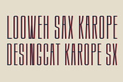 Karope SX - Condensed Font, a Sans Serif Font by Morisco (Thumbnail 6 of 7)
