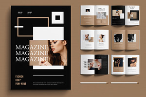 Fashion Magazine Design, a Magazine Template by MightyDesign