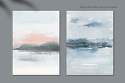 Minimalist Watercolor Landscapes, a Background Graphic by Marmoris.Arts (Thumbnail 14 of 23)