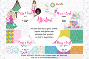 Merry And Bright Clipart, an Illustration by GlamArtZhanna (Thumbnail 4 of 4)