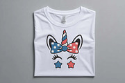 USA Flag Unicorn Face Embroidery, an Illustration by Purpose Ekbal (Thumbnail 3 of 3)