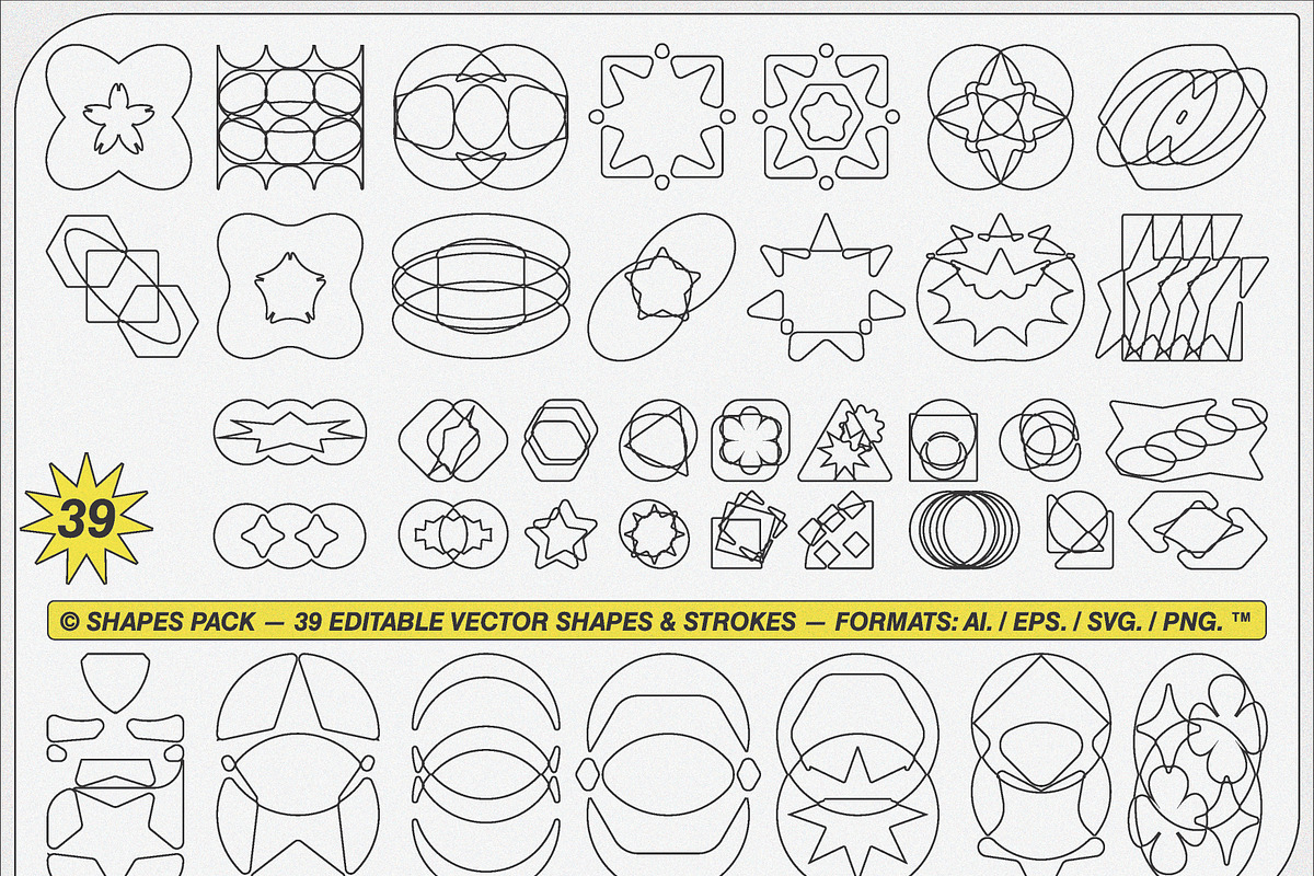 SHAPES PACK, an Object Graphic by Kapoor Design Empire (Photo 3 of 3)