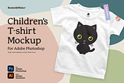 Children’s T-Shirt Mockup, a Shirt Mockup by Komet & Flicker (Thumbnail 1 of 8)