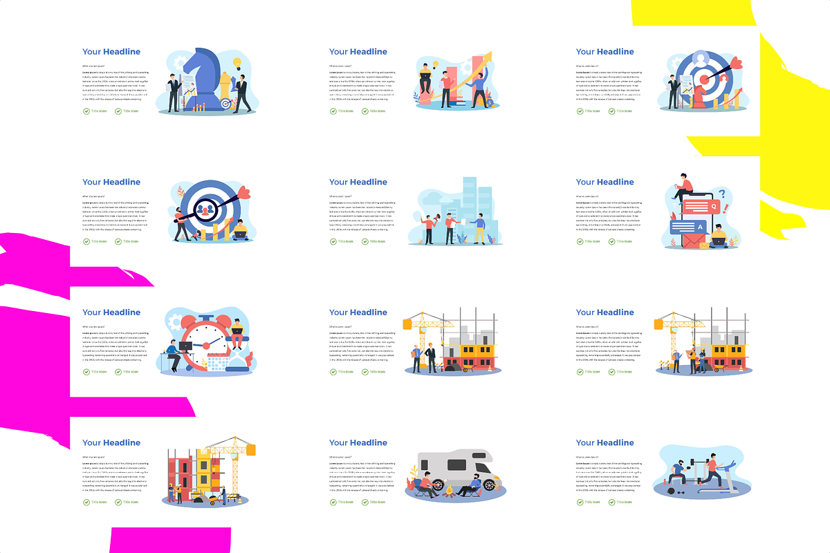 SALE | 77 FLAT VECTOR ILLUSTRATION, a Presentation Template by rivatxfz (Photo 7 of 9)