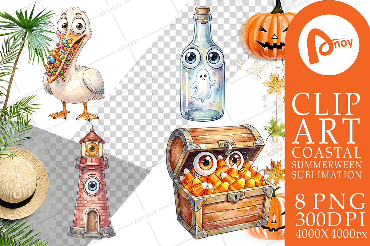 Coastal Summerween Sublimation, a Seasonal Illustration by Artnoy (Photo 11 of 18)