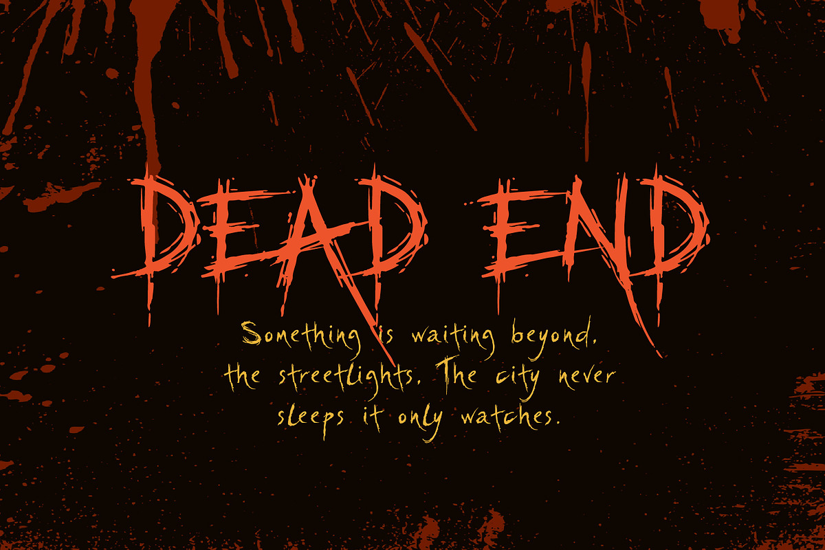 Horaz Genic - Raw Grunge Horror Font, a Handwritten Font by HypeWorksCo (Photo 13 of 15)