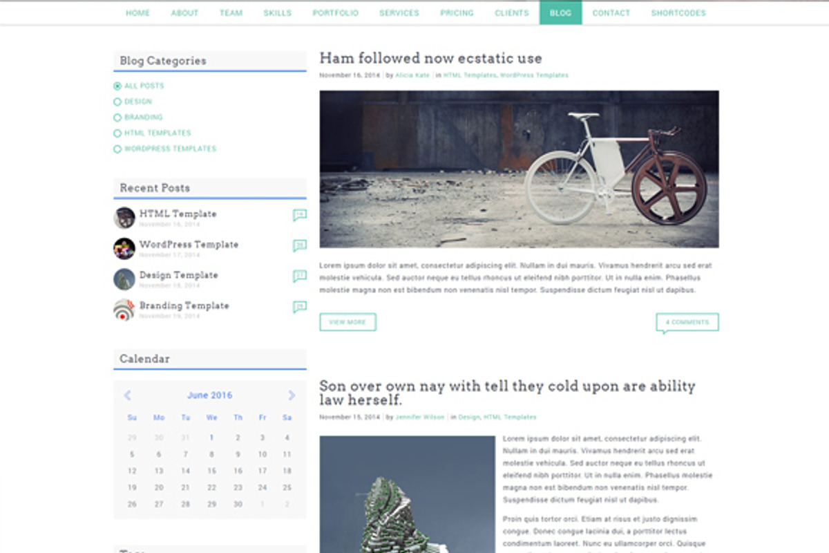 FlyCreative - One Page HTML Template, a HTML Template by FlyTemplates.com (Photo 7 of 8)