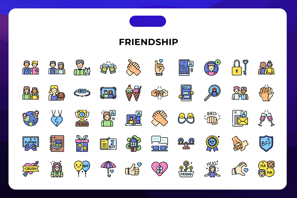 Friendship Icon Pack, an Icon by Wencory