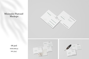 Minimalist Postcard Mockup