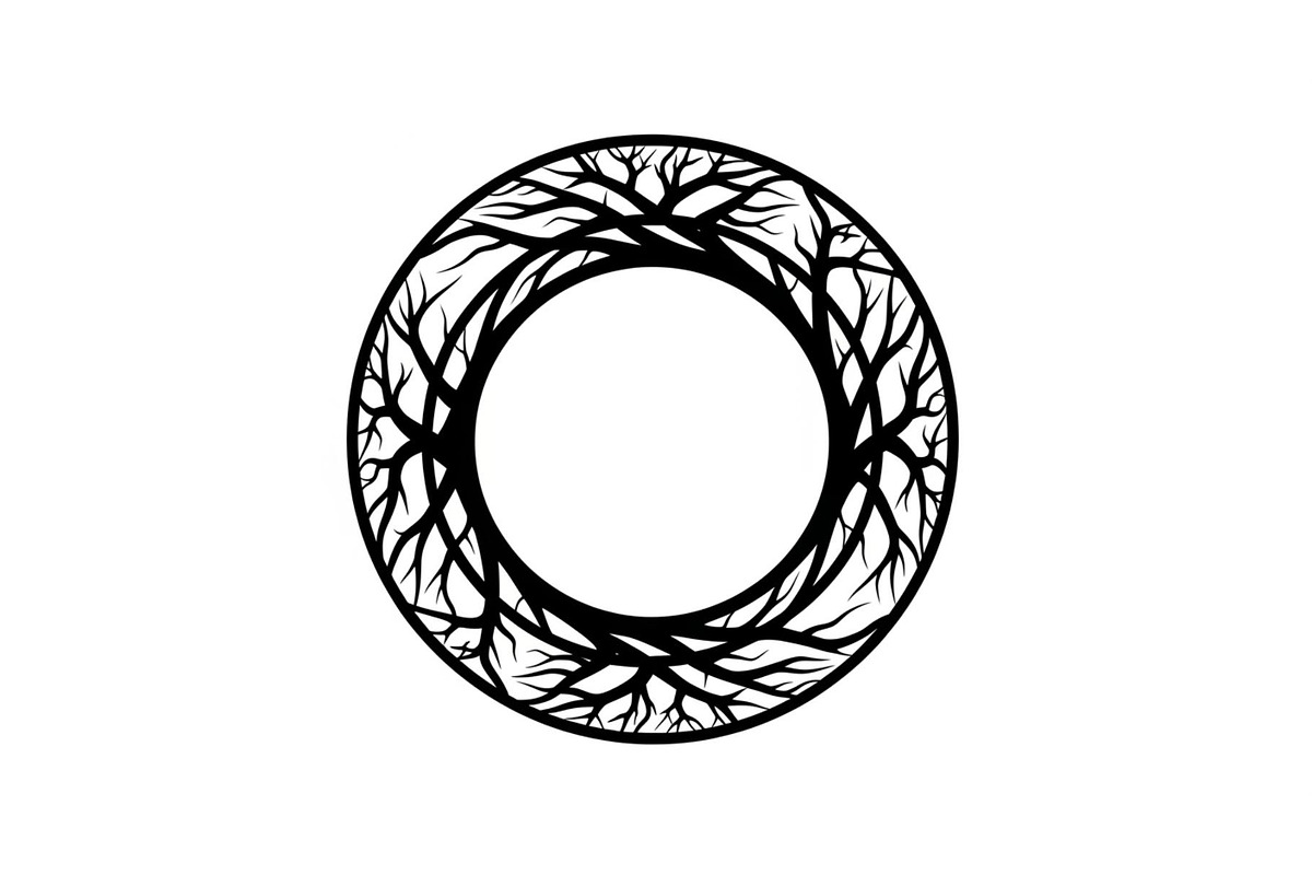 Tree of Life Circle Frame Bundle, an Illustration by Gaye Art (Photo 2 of 51)