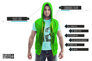 Sleeveless Hoodie Mock-Up, a Hoody Mockup by Freeman Studio (Thumbnail 1 of 17)
