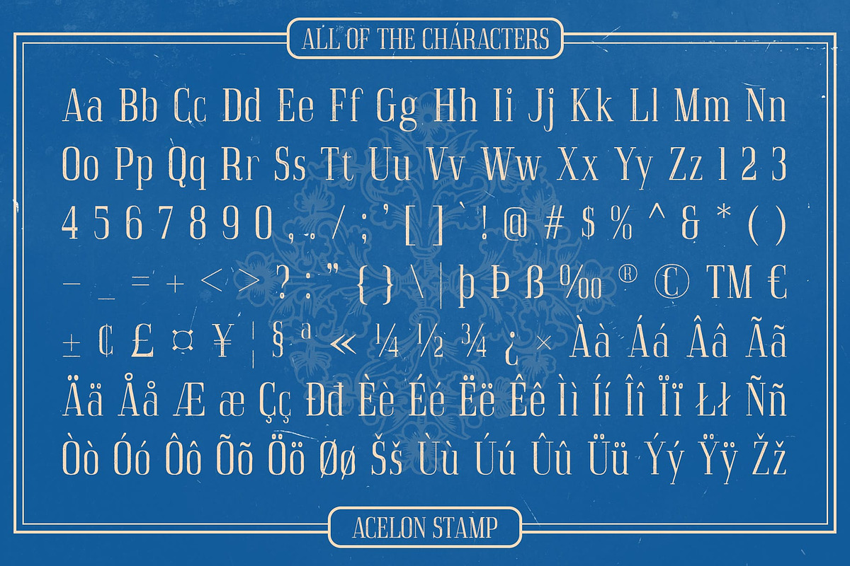 Acelon Stamp, a Serif Font by Craft Supply Co. (Photo 8 of 8)