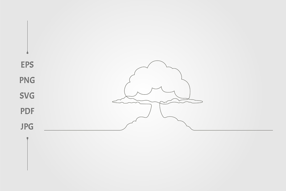 Atomic mushroom bomb continues line, an Object Graphic by lawoel (Photo 2 of 3)