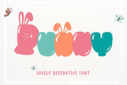 Bunny | Display Font, a Handwritten Font by AnningArts (Thumbnail 1 of 9)
