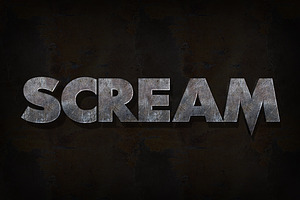 Horror Movie 3D Text For Photoshop