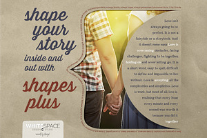 Shapes Plus Layered Text Paths