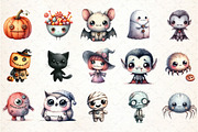 Whimsical Halloween Clipart, an Illustration by DreamCafeArt (Thumbnail 3 of 8)
