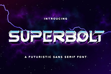 SUPERBOLT - Futuristic Sans Font