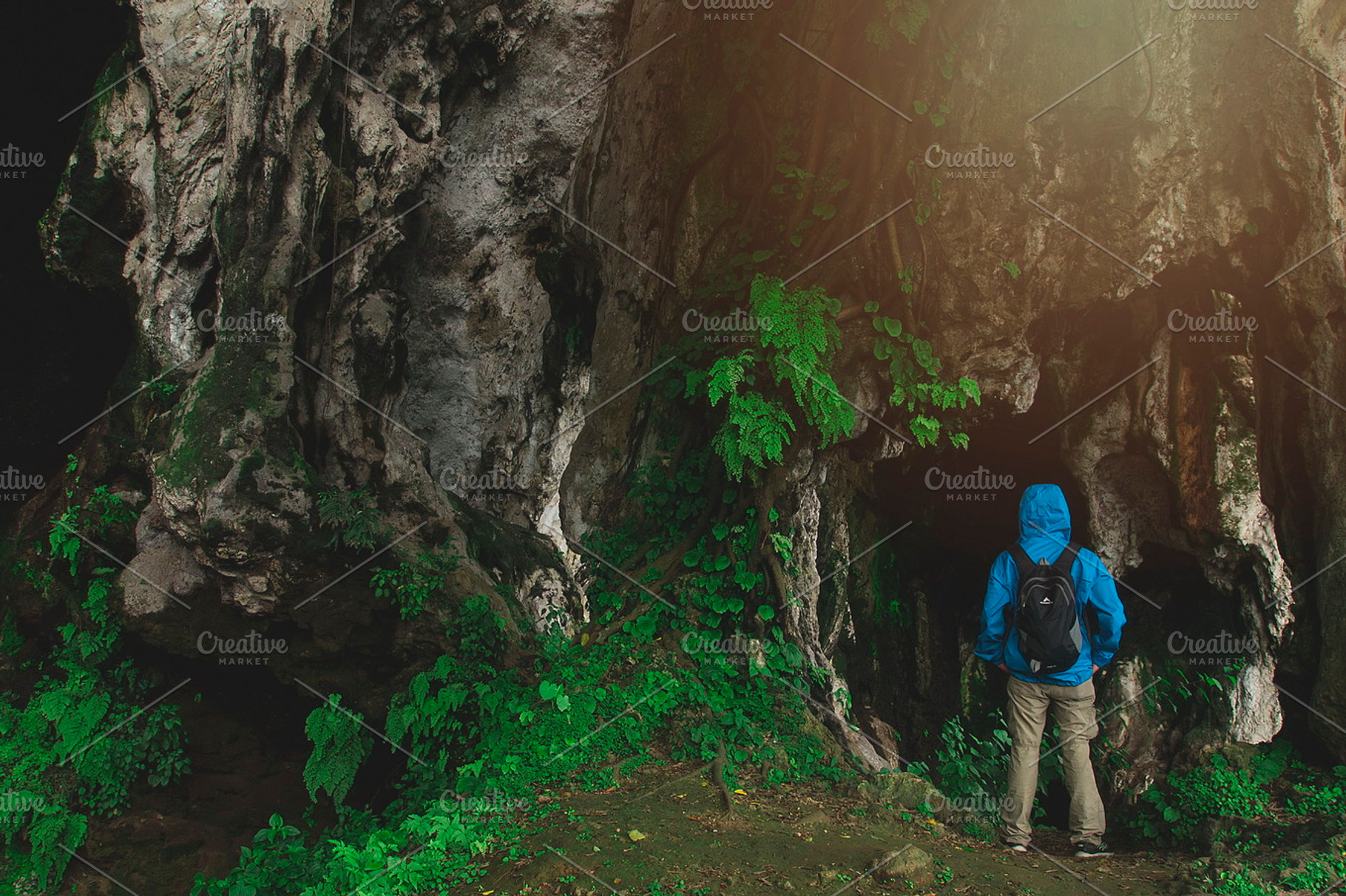 People of cave 01 featuring cave, pawon, and expedition, a Person Photo by Salman Photocreative