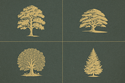 16 Vintage Vector Trees Collection, an Illustration by elliazidi.designs (Thumbnail 3 of 5)