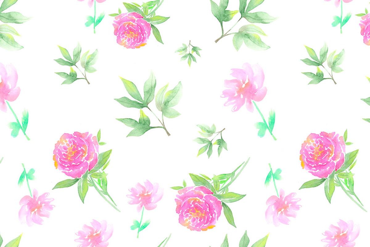 Set with peonies, a Background Graphic by lycka (Photo 4 of 5)