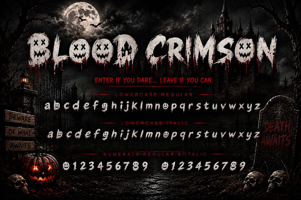 Blood Crimson, a Blackletter Font by Yoga Letter (Photo 8 of 10)