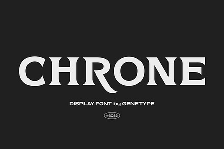 Chrone Display Font, a Serif Font by Genetype