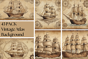 43 PNG Vintage Atlas Background, a Background Graphic by adenpinkstore (Thumbnail 1 of 40)