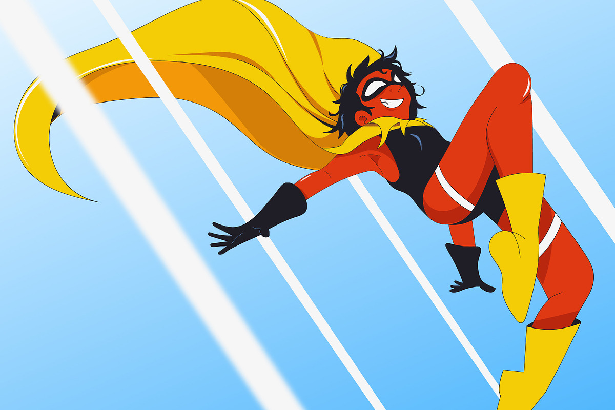 Superhero Full Illustration, an Illustration by graphicook