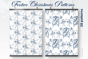 Festive Christmas patterns, a Decorative Illustration by LanaDzi (Thumbnail 6 of 25)