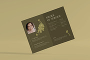 Green Floral Funeral Program, a Brochure Template by Neermana (Thumbnail 3 of 4)