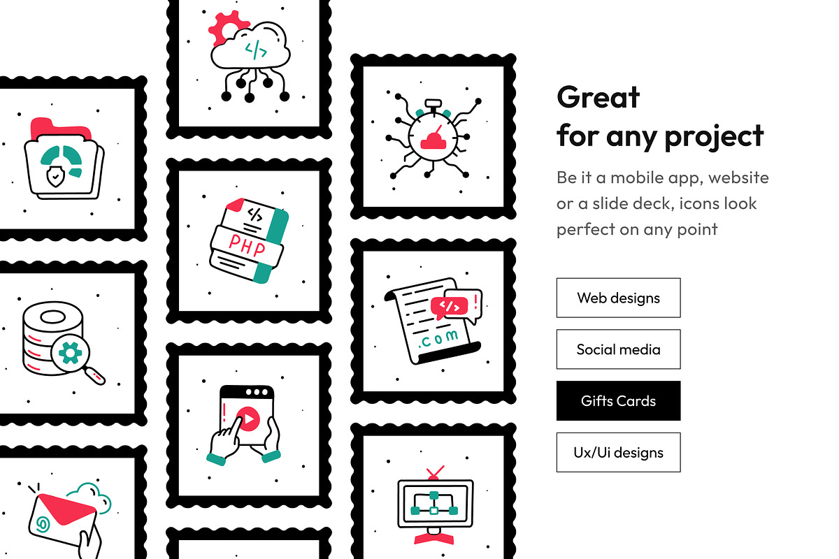Animated Web Development Icons, an Outline Icon by Vectors Market (Photo 3 of 8)