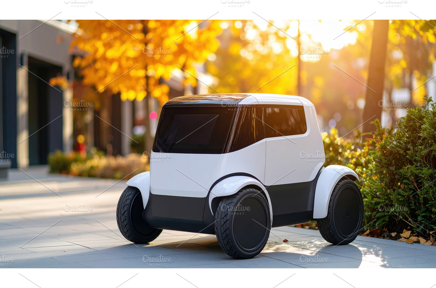 A small autonomous vehicle in a, a Transportation Photo by Igor Tichonow