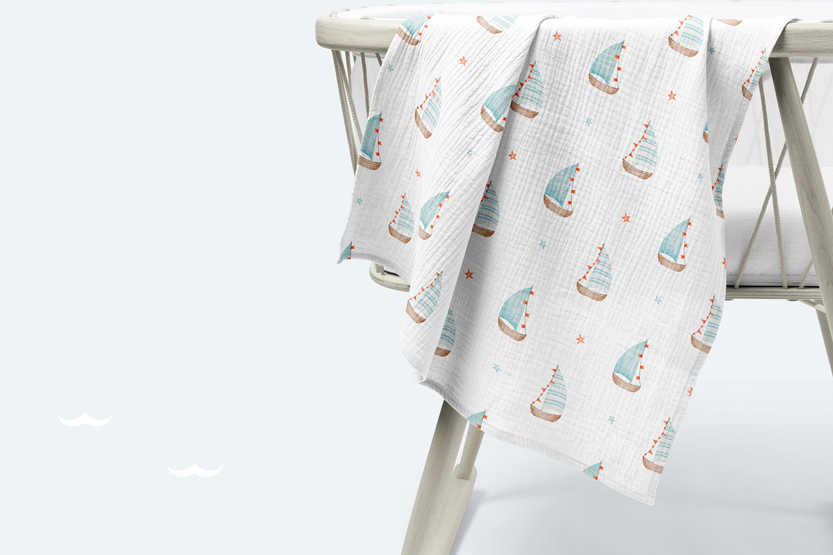 LITTLE SAILOR watercolor set, an Animal Illustration by erasovas (Photo 10 of 12)
