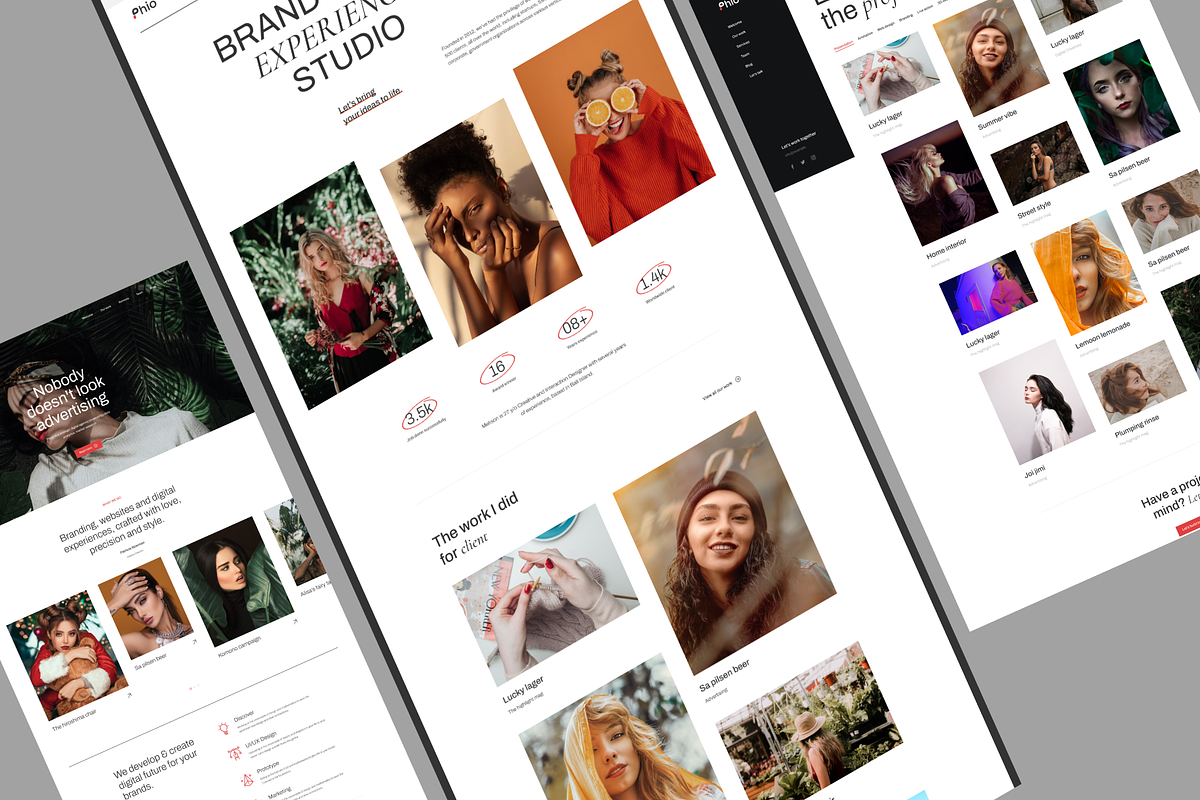 Phio - Fashion Photography Template, an UI Kit Template by YoArts (Photo 3 of 4)