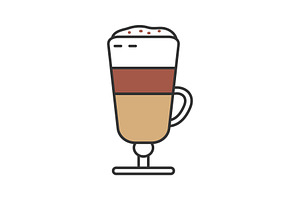 Latte Macchiato Color Icon