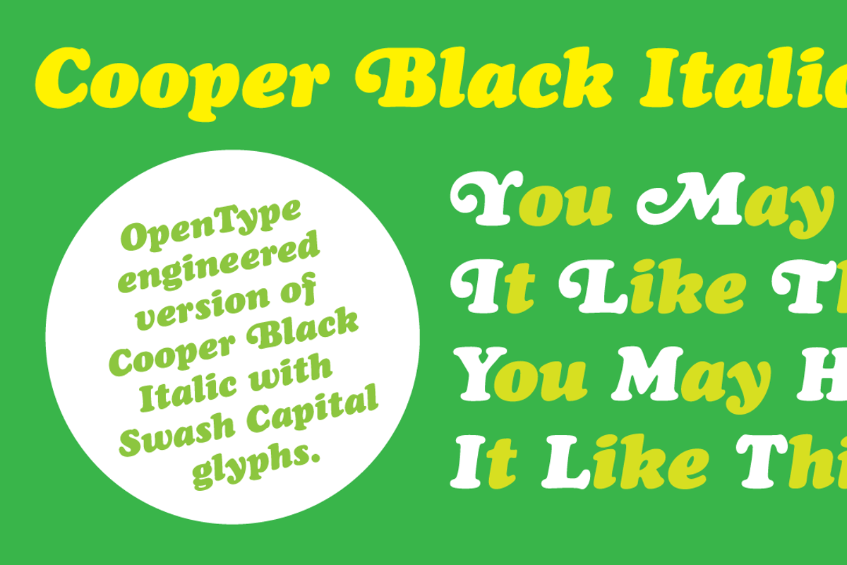 Cooper Black Italic Pro