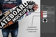 Skateboard Mockup #36, a Shirt Mockup by alexandeerco (Thumbnail 4 of 5)