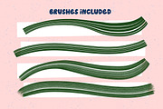Procreate Rake Texture Brushes 21x, a Brush Add-On by Esther Nariyoshi (Thumbnail 4 of 9)