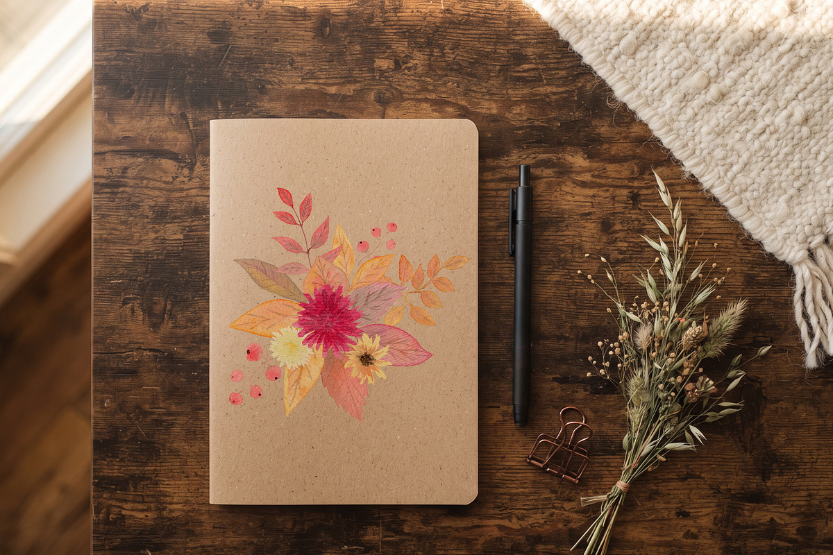 Autumn Watercolor Clipart & Patterns, a Decorative Illustration by Nadia Semyroz (Photo 17 of 19)