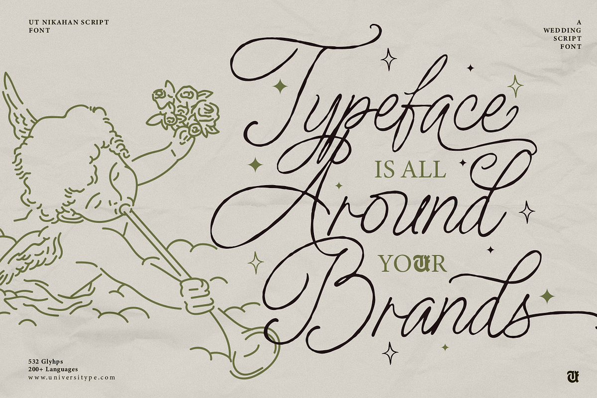UT Nikahan Script -  Updated Version, a Script Font by Universitype (Photo 10 of 12)