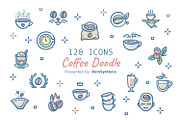 Coffee Doodle, an Outline Icon by BomSymbols (Thumbnail 1 of 3)
