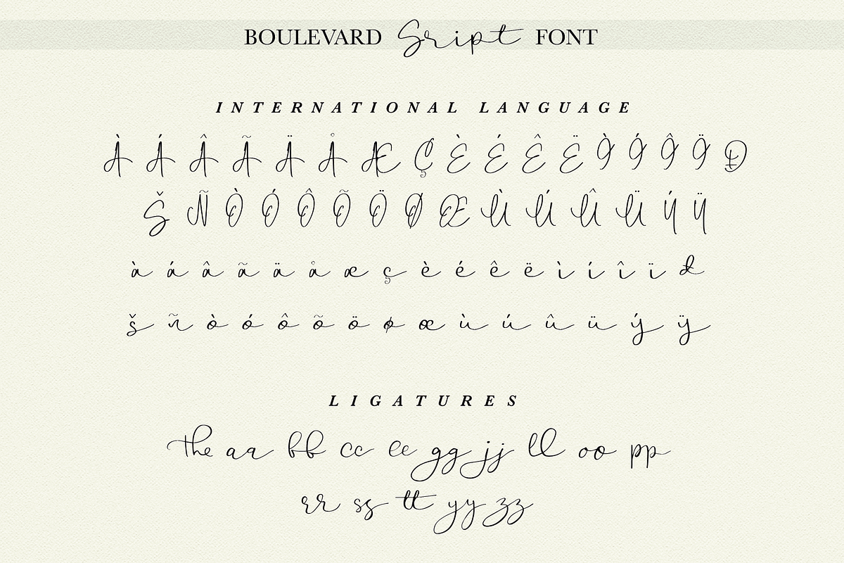 Boulevard - Handwritten Font Duo, a Script Font by endita (Photo 11 of 16)